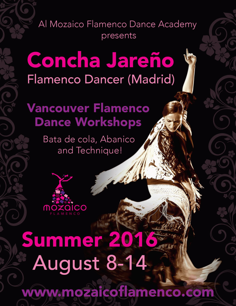 Mozaico Flamenco Vancouver Workshops Concha Jareno