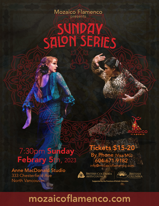 Mozaico Flamenco, Sunday Salon-Series, Feb 5, Amber Kara