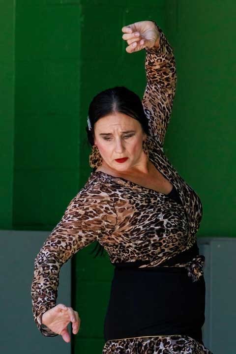 Kara-Wiebe-Flamenco-Dancer-Mozaico-Flamenco-Dancer-Cuadro